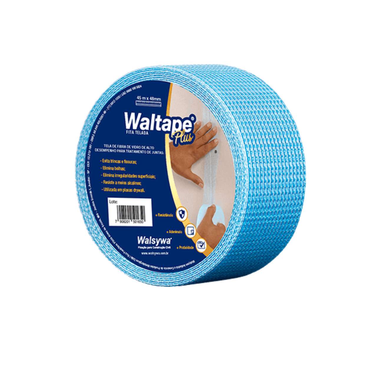 WALSYWA - FITA TELADA AZUL 100MT